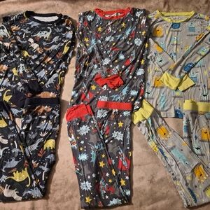 Little Sleepies Dinosaur and Star Pajama Set - Multicolor